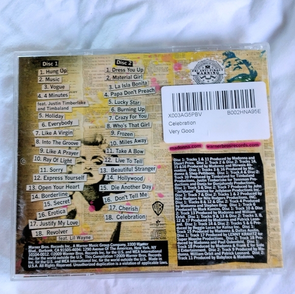 Madonna Celebration 2 Disk CD - Picture 2 of 2